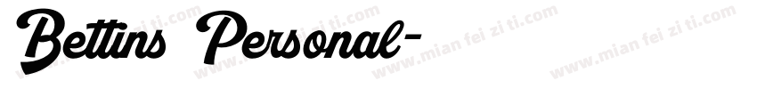 Bettins Personal字体转换